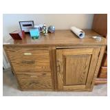 Oak Cabinet & Misc.