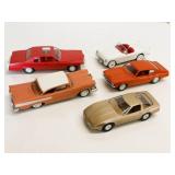 Lot of 5 Vintage Plastic Car Model Toys