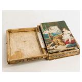 Antique Wooden Block Puzzle Set in Original Box