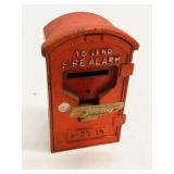 Antique Cast Iron Fire Alarm Call Box