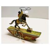 Marx 'Range Rider' Tin Litho Wind-Up Cowboy Toy