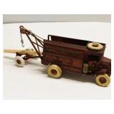 Vintage Cast Iron Bell Telephone Truck Toy