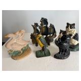 5 Cast Iron Doorstops