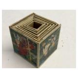 Antique Victorian Nesting Picture Blocks Set