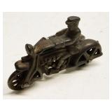 1930s Hubley Cast Iron Cop Motorcycle & Sidecar