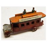 Antique German Streetcar Penny Toy