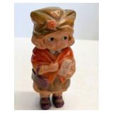 Mid-Century Japanese Hand-Painted Celluloid Girl