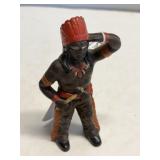 Vintage Cast Iron Indian Chief Coin Bank