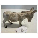 Vintage Cast Iron Donkey Still Bank