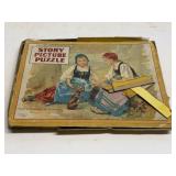 Antique Milton Bradley 'Story Picture Puzzle'