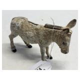 Antique Cast Iron Donkey Coin Bank