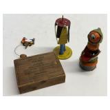 Vintage Early 20th-Century Wooden & Tin Toys