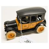 Vintage Arcade Cast Iron Yellow Cab Toy