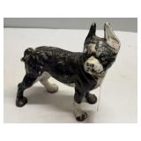 Antique Cast Iron Boston Terrier Dog Doorstop