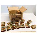 Vintage Wooden Alphabet Bird Picture Blocks Set