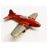 Vintage Hubley Kiddie Toy Red Military Jet #430