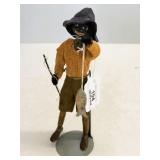 Antique Folk Art Fisherman Doll Figurine