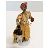 Antique Walnut-Head Folk Art Doll