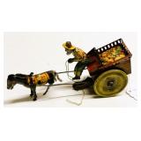 Antique Strauss Jenny the Balking Mule Wind-Up Toy