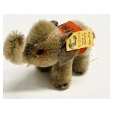 Vintage Steiff Plush Elephant with Button & Tag