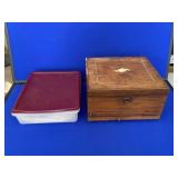 Antique Polyphon Music Box with Discs