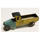 Antique German Tin Penny Toy Dump Truck