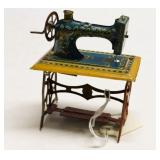 Antique German Tin Penny Toy Sewing Machine