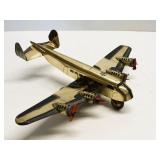 1930s Marx Gold TWA Four Engine Tin Wind-Up Plane