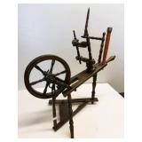 Antique Wooden Great Spinning Wheel