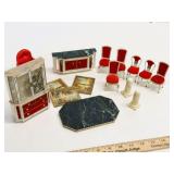 Vintage Dollhouse Dining Room Furniture Set