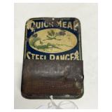 Antique 'Quick Meal' Steel Range Match Holder