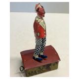 Vintage Marx 'Jazbo Jim' Tin Wind-Up Dancing Toy