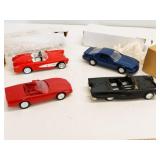 Lot of 4 Diecast Classic & Sports Car Model Cars