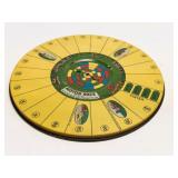 Vintage Tin Lithograph Spinner Board Game