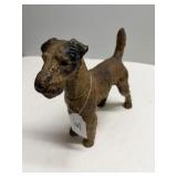 Antique Cast Iron Terrier Dog Doorstop