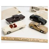4 Vintage Die-Cast & Plastic Model Cars
