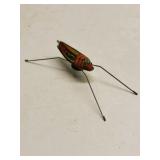 Vintage Tin Jumping Grasshopper Toy