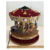 Holiday Creations Christmas Carousel Music Box
