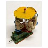 Tucher + Walther German Tin Wind-Up Bear Carousel