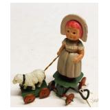 Vintage Japanese 'Mary' & Lamb Wind-Up Toy