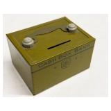 Vintage J. Chein Cash Box Bank Tin