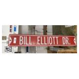 Enamel Bill Elliot Drive Sign
