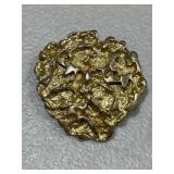Golden Nugget Style Retro Brooch