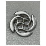 Vintage Pewter Brooch