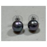Large Peacock Pearl Earrings