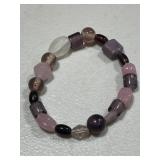 Rose Quartz & Amethyst Estate Bracelet