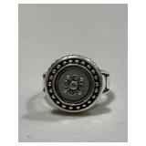 Bali Style Sterling Silver Mother of Pearl Ring