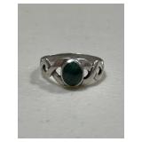 Sterling Silver Malachite Ring