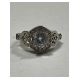 Sterling Silver Beautiful Ornate Antique Ring