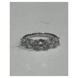 Sterling Silver 5 Stone Anniversary Ring